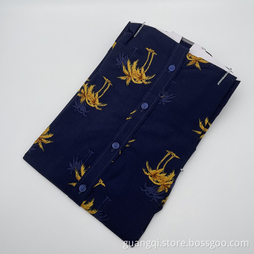 Deep color men's viscosa shirt With Exquisite Workmanship